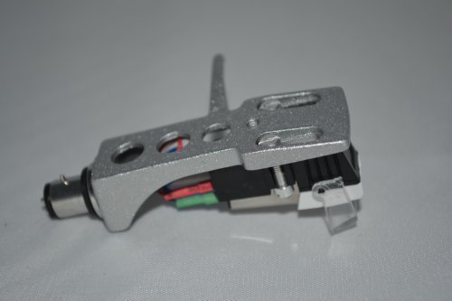 Silver Turntable Headshell Mount with cartridge for Stanton T.62, T.92, STR8.150, ST 100, ST 150, STR8 80, STR8 90, T120 Turntables
