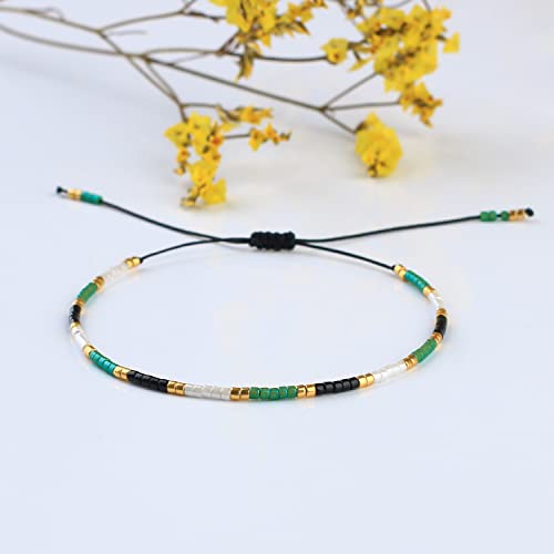 Image of C.QUAN CHI Colorful Miyuki Beads Bracelets Handmade Friendship Beaded Bracelet Stack Adjustable Bracelet Jewelry For Women