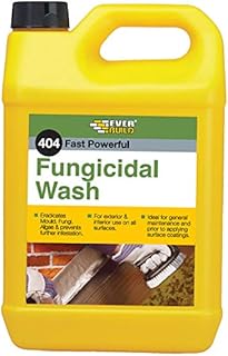 Everbuild EVBFUN5 404 Fast Powerful Fungicidal Wash, 5 Litre