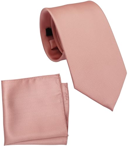 Image of Classic Tie and Pocket Square Set for Men, 3.2-Inch Standard Width