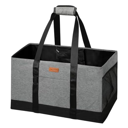 WONDAY Extra Large Utility Tote Bag, Reusable Grocery Bags Foldable, Large Tote Bag With Handles Utility Tote Shopping Bags for Groceries, Storage, Picnic, Beach, Pool, Laundry (Grey)