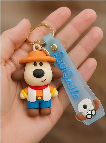Image of Cute 3D Keychain | Keyring & Quirky Bag Charm | Hard Silicone, Unbreakable | Travel Essential | Kids Friendly | Strap & Bag Hook