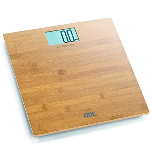 ADE Pèse-personne numérique BE 925 Martina. Pèse-personne électronique pour la salle de bain avec surface de pesée en bambou. Détermination précise du...