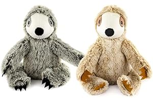 9 Inch Plush Pet Toy Sloth with Squeakers: Soft and Cuddly Buddy...