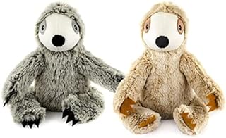 Giftable World 9 Inch Plush Pet Toy 2 Assorted Sloths with Squeakers