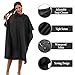 Black Waterproof Hair Salon Cape Professional Barber Cape with Metal Snap Closure Hair Cutting Cape (Black-15 Pack)
