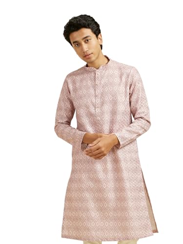 Image of DIWAS BY MANYAVAR Men's Art Silk Printed Kurta (1pc)