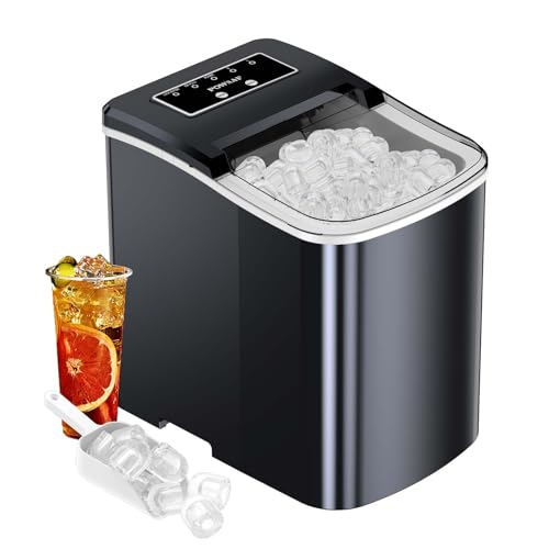 POWSAF Machine à Glaçons, 9 Glaçons en 8 min, 12kg...