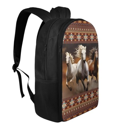 Western Horse Lightweight School Backpack for Women Laptop Travel Casual Daypack College Secondary School Bags Bookbag for Teenage Girls2