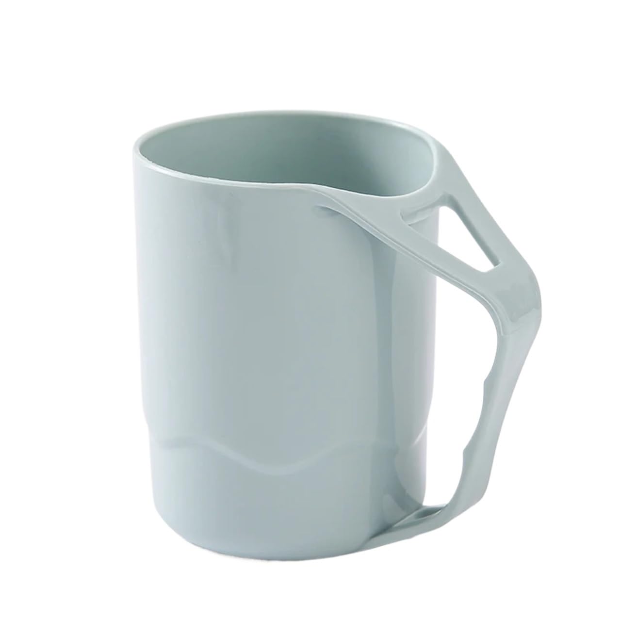 3pcs Creative Toothbrush Cup Plastic Tilted Gargle Cups With Holder Modern Mate Mugs Bathroom Tumblers For Toothpaste(Blue)