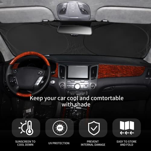 Sunshade Sun Shield for Mercedes-Benz C-Class W205 C250 C300 C400 SLK SLS CLA CLS CL-Class 2008-2023 2024 Window Shade Windshield Cover Sun Visor Protector Car Accessories Block UV Rays Heat