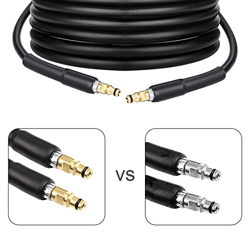 DrRobor 15M Manguera de Alta Presión para Kärcher K2 K3 K4 K5 K6 K7 Hidrolimpiadoras, Manguera Extensión de Repuesto con Sistema de Conexión Rápida Click, 2.641-721.0