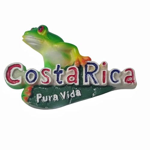 Imán Decorativo Pura Vida Costa Rica 3D 5x7.3 cm miniatura 2