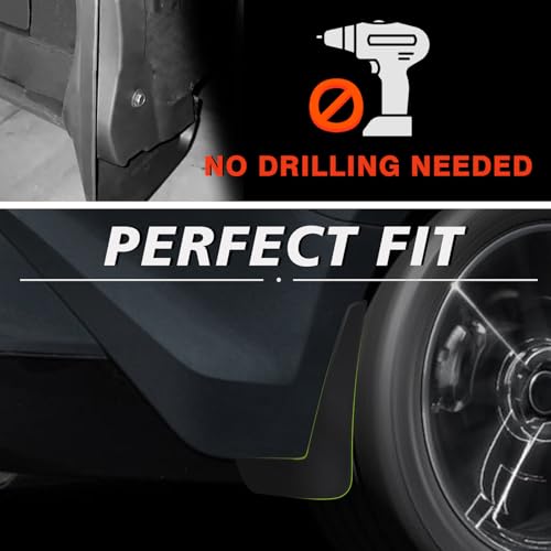 Image of Muslogy Mud Flaps Splash Guards Compatible with Toyota Camry 2025 2026 (LE, XLE) Accessories Wheel & Tire Mudguards Front & Rear Set Fender Mudflaps No Drilling Required (Won't Fit SE /XSE)