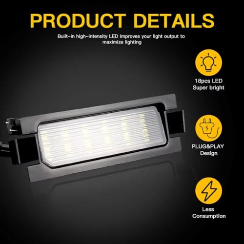 Piloto de matrícula para Hyundai soluciona fallos de luz trasera Accent e i30 4