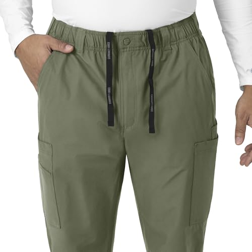 Carhartt Force Essentials Men's Straight Leg Cargo Scrub Pant, Olive, M TAL - image 4