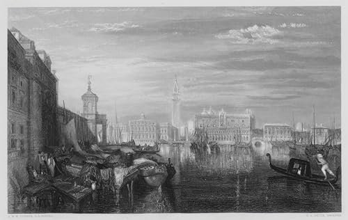 Art tableau Le Grand Canal d'après Turner une impression d'art sur toile haut de gamme
