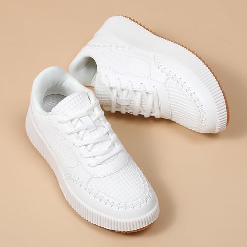 CERYTHRINA Platform Sneakers Women Fashion Shoes: 2.2 Inches - Chunky Braided Walking Shoes3