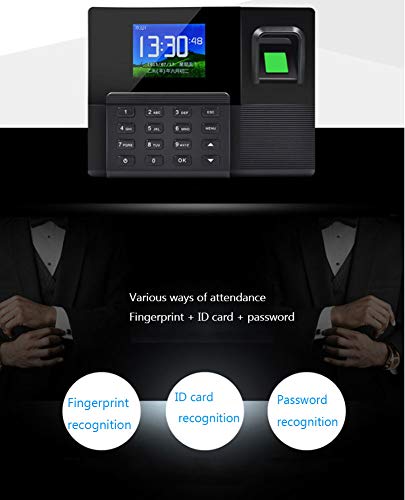 AERJMA Biometrische vingerafdruk wachtwoord tijd aanwezigheid machine ingebouwde back-up power vingerafdruk + Id netwerk… - Image 4