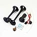 Produktbild YIYIDA Hupe autohupe lufthupe car horn 150DB Lufthorn chrom zink dual trompete air horn mit kompressor für alle 12V fahrzeuge trucks Car LKW züge boote autos vans ect