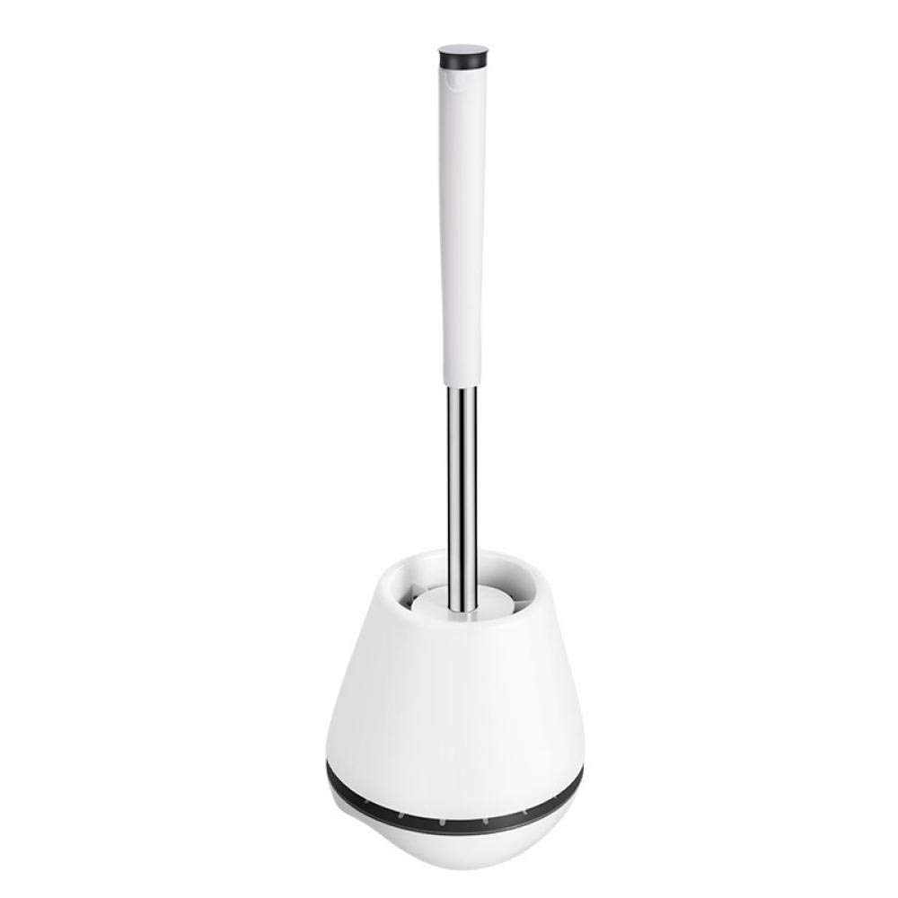 Set di spazzole per la Pulizia del Bagno, Set di spazzole per la Pulizia della Toilette di Base con pinzette, scopino per WC con Testa in Silicone