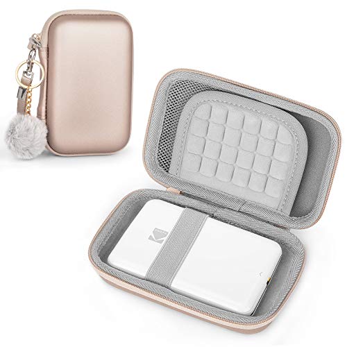 Yinke Case for Kodak Step/Kodak PRINTOMATIC/Kodak Mini 2 HD/Kodak Smile Camera/, Travel Carry Case Protective Cover (Rose Gold)