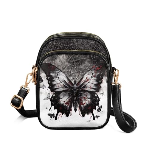 Leather Crossbody Bags for Women Small Messenger Bag Cell Phone Crossbody Wallet Purses Shoulder Bag