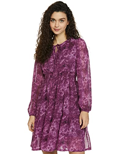 Image of pluss Women's Polyester Classic Above the Knee Casual Dress