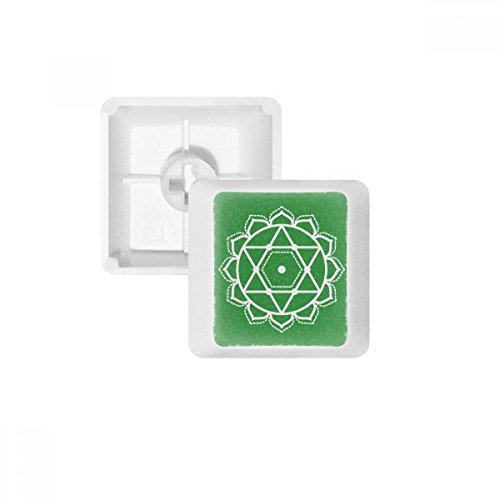 Teclas PBT Teclado Mecánico OEM Blanco Geometría Flor Estrella