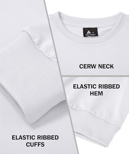 Little Beauty Sweatshirts for Men Crewneck Lightweight Sweatshirt Long Sleeve Shirts Casual Top Multipack L - image 4