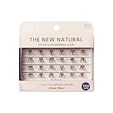 KISS The New Natural False Eyelashes, Easy to Apply, Reusable Fake Lashes, Cruelty Free, Includes 24 Short & Medium Length (12mm-16mm) Natural Volume Trio Lash Clusters - Style ‘Noir’