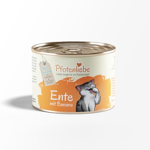 Pfotenliebe Bio-Katzenfutter, Schnupperpaket mit verschiedenen Sorten, ausgezeichnete Bio Qualität seit 2007, 6x200g