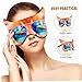 PACKOVE Cute Cat Eye Mask for Sleep Light Blocking Soft Lightweight Glasses Style Women Eye Mask