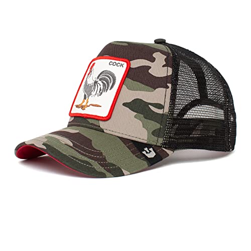 Goorin Bros. The Farm A-Frame Trucker-Kappe, Camouflage Rooster, Einheitsgröße