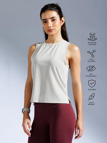 Image of Women's Tank Top | Sleeveless| Gym, Yoga, Running, Pilates | Dri-Fit, Breathable, Compression Poly Lycra Activewear