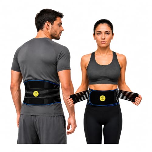 FLAVA&CO Fascia Lombare Supporto Schiena Regolabile con Stecche Estraibili Lavabile