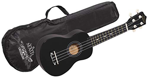 UKELELE SOPRANO 21 PULGADAS MAUI SUNNY 10-BK CON FUNDA PRINCIPIANTES NIOS ESTUDIANTES ADULTOS - ROCKMUSIC ESPAA