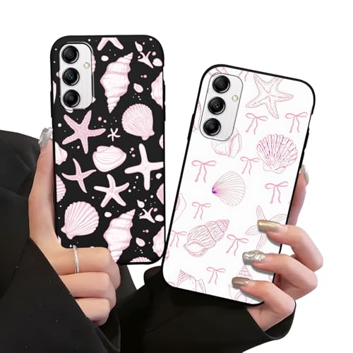 Lot de 2 coques Samsung Galaxy A14 5G style esthétique plage et océan pour femmes et filles