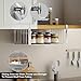 AmonHouseware 2Pack Under Shelf Basket Organizer,Adjustable Hanging Holder Storage for Cabinet Pantry Kitchen Cupboard Desk Counter Bookshelf Organization Add-on Space Saver Heavy Duty Slide-in,White
