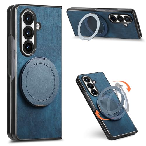 For Galaxy Z Fold 6 �p �P�[�X 360°��]�X�^���h �c�����Ή� PC�f�� ���^ �y�� �ϏՌ� �M�����N�V�[ Z Fold 6 �J�o�[ �����O �X�^���h�@�\ ���J �܂肽���� �X���� ���y�� �����₷�� ������� �T���X�� Z Fold