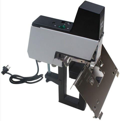 Miniatura 2 de TOPCHANCES Engrapadora eléctrica de 110 V, máquina de grapadora rápida manual eléctrica de 110 V, máquina de grapadora de libros de 2 a 50 hojas con