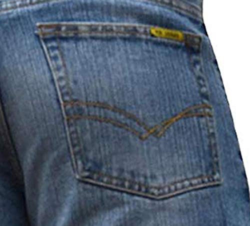 BNWT Men's Wide Leg Bootcut Flared Blue Heavy Denim Jeans