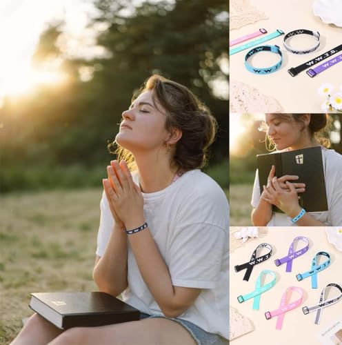 MOZAKA 60PCS WWJD Bracelet Pack, Christian Gifts Adjustable Wristbands, WWJD Jesus Bracelets Bulk - What Would Jesus Do Bracelet for Women Men2