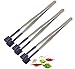 AAProTools 3 Piece Specialty Tweezers PVC Coated Forceps Flat Tips Safe Rubber Non Marring Holding (E 3)