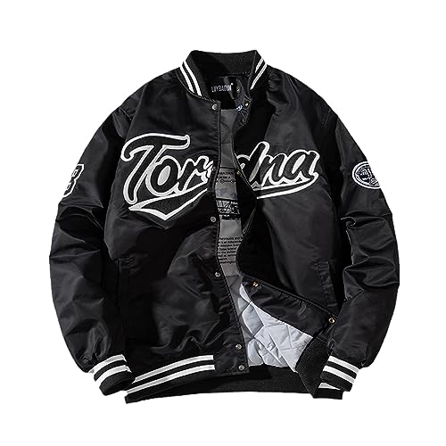 Veste de baseball Hip Hop homme brodée au style streetwear vintage et coupe-vent mi-saison