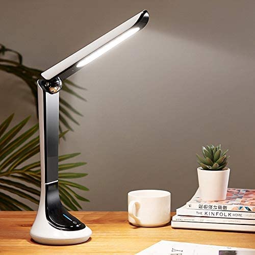 Lampe de bureau USB flexible avec batterie intégrée et intensité douce