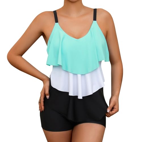 Trajes De Baño Mujer Natación Bañadores Talla Grande Trajes De Baño Dos Pieza Tankini Push Up Vientre Plano Tankinis Reductores Menstrual Bañador Reductor Barriga Deportivo Ropa De Baño Bikinis Oferta