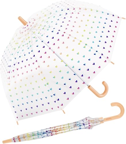 Benetton   Paraguas para niños, transparente, transparente, Transparente colorido, 72 cm