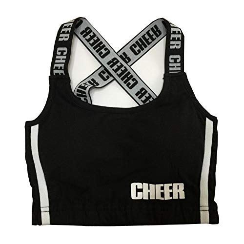 (チアー) CHEER EX 肩ロゴテープサイドラインブラトップ(CX812220) キッズ Lサイズ ブラック