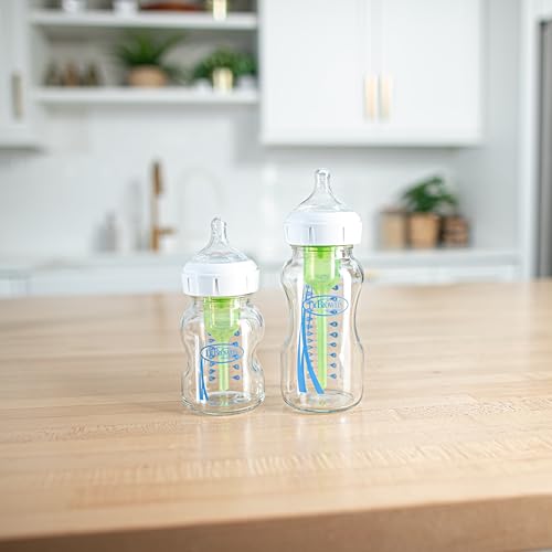 Dr. Brown'S WB93703-WEB Natural Flow Anti-Colic Options+ Wide-Neck Glass Baby Bottles 9 Oz/270 Ml thumb #11